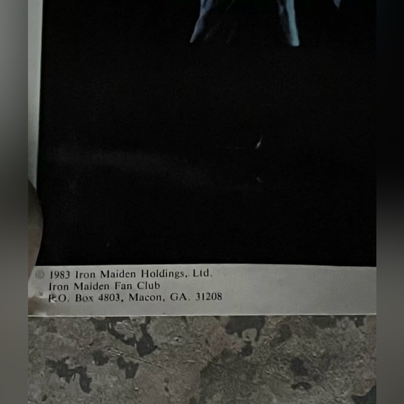 1983 Bi-Rite Enterprises Inc. Iron Maiden Piece of Mind Album Poster Vintage - Picture 2 of 4